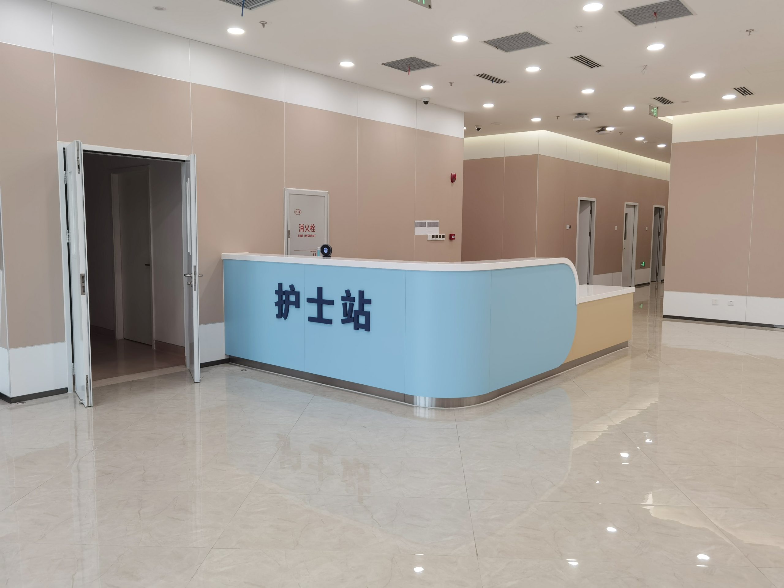 Leshan High-Tech Zone Hospital — Nursing Station Fit-Out — Medical Furniture