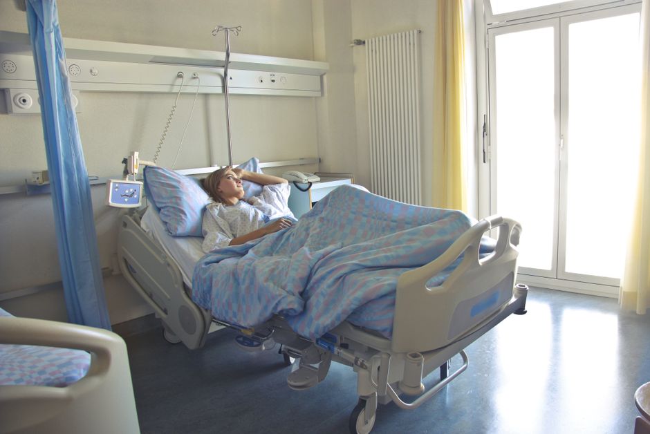Modern nurse station with modular counter and antibacterial surfaces, a key segment in healthcare furniture procurement